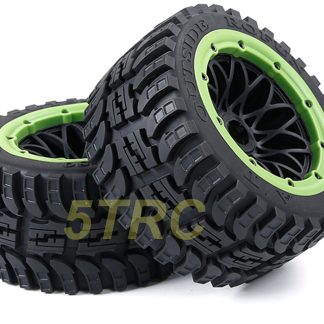 952883 e Rofun RC 15 Baja Gen-2 All Terrain Rear Tires Green Pair 5B Buggy Rovan