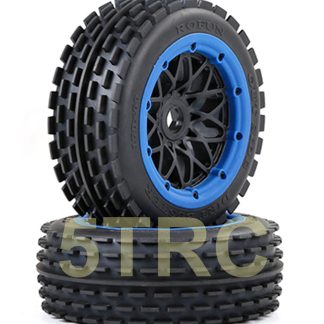 953104 e Rofun RC 15 Dirt Buster 170x60 Front Tires 24mm Hex Wheels Blue Bead Rovan